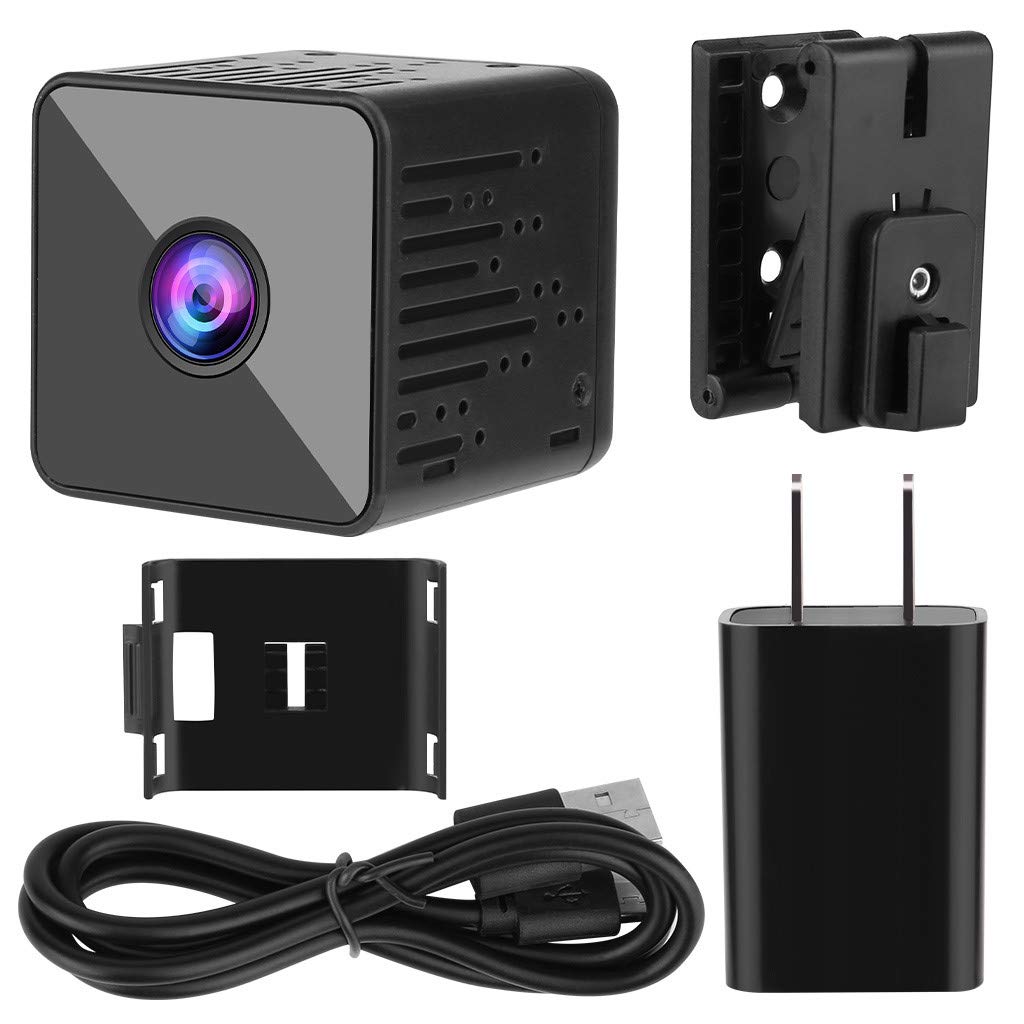 Spy Camera Wireless Hidden Small Tiny Security Cameras 1080P HD Home Mini WiFi Nanny Cam with Talk Two Way Night Vision Indoor Motion Detection Covert Surveillance Video Camera for Cell Phone