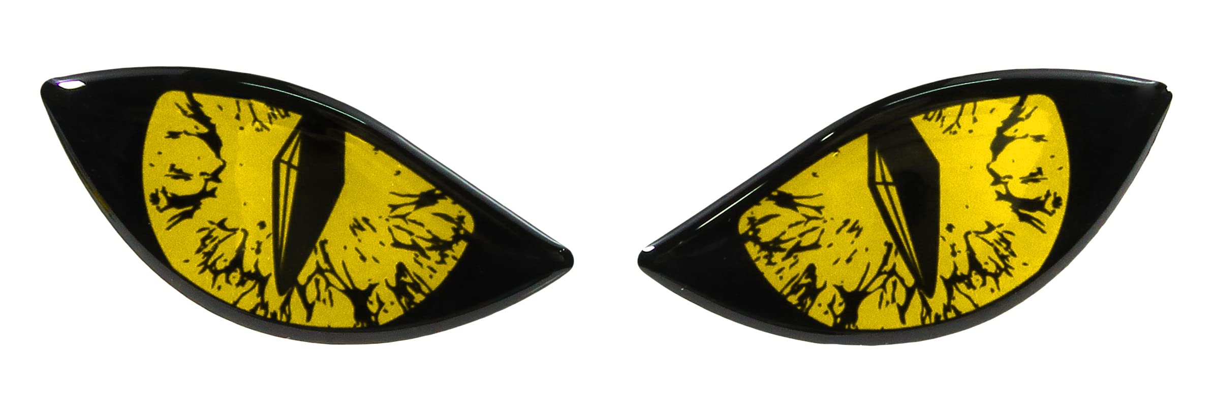 Bike-Label Yellow - Reflective X910066va Reflex Sticker 3D Evil Eyes For Car Motorcycle Helmet Yellow