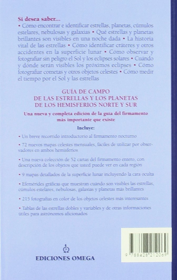 GUIA CAMPO DE ESTRELLAS Y PLANETAS, 4/ED. (GUIAS DEL NATURALISTA-ASTRONOMÍA-METEOROLOGÍA)