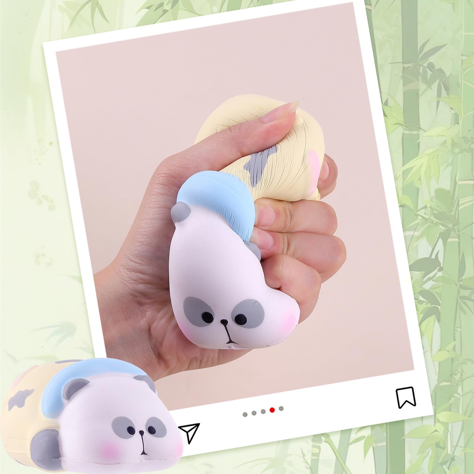 Anboor Squishies Toys For Kids Panda Slow Rising Animals Foam Squishys Jumbo Animal Big Stress Squishes Cute Squeeze Toy - Image 3