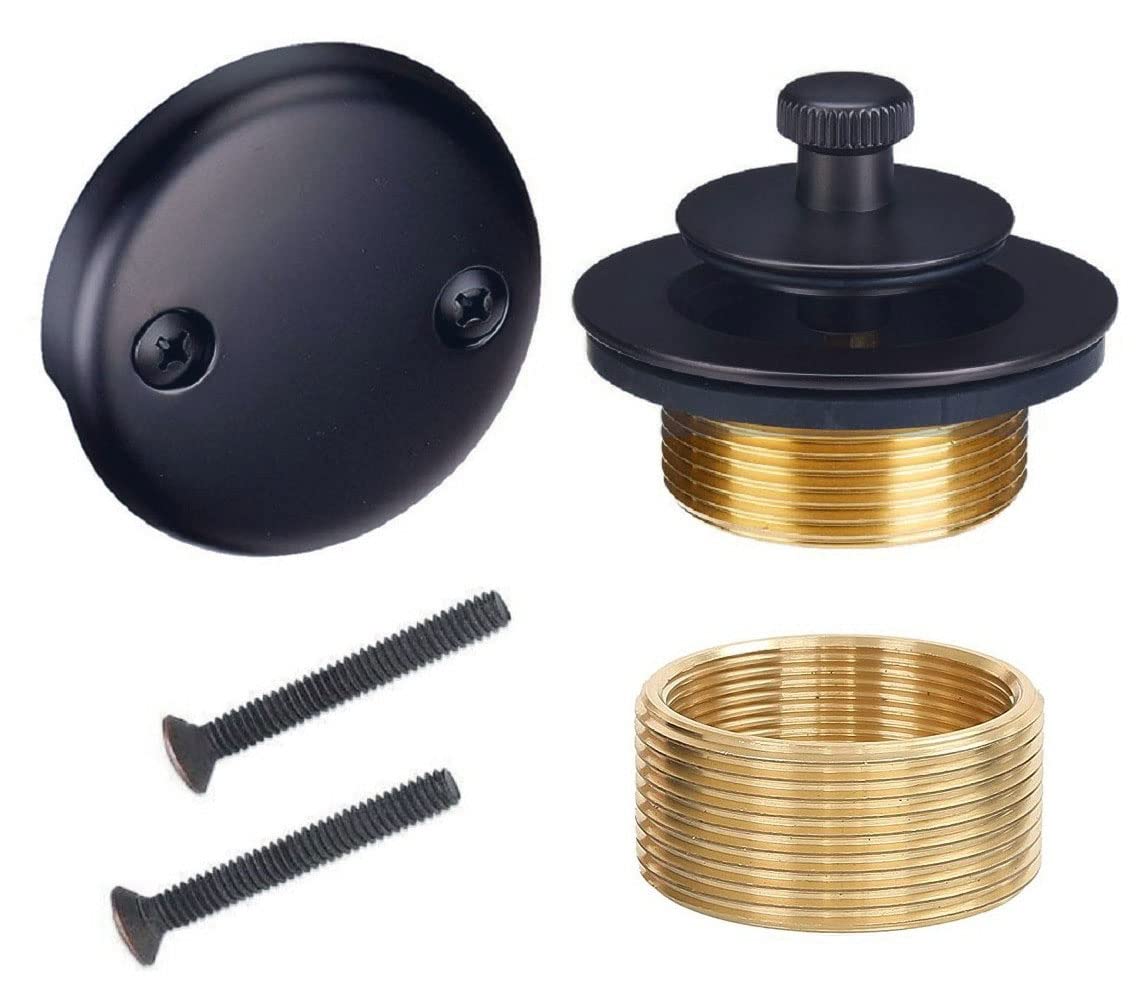 Buy All Brass Conversion Kit Bathtub Tub Drain Assembly Matte Black