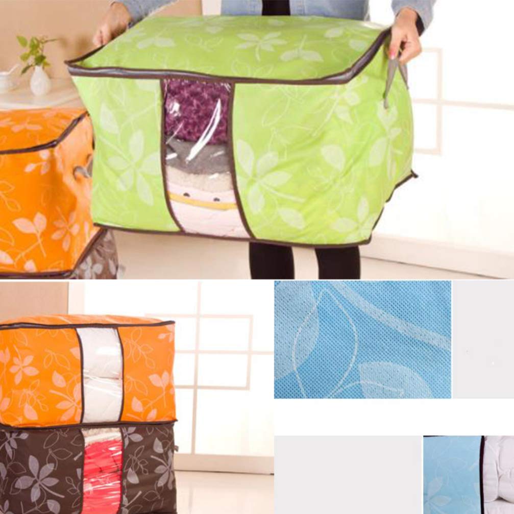 Gatuida 2 Pz Trapunta Ricevere Borse Custodia Con Cerniera Organizzatori Di Abbigliamento e Stoccaggio Borse Per Riporre i Vestiti Coperta Trapuntata Foglia Capi Di Abbigliamento Viaggiare