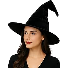 Witch Hat,wizard hat, Witch Costume &ndash; Spooky Vintage Halloween Accessory for Cosplay &amp; Costume Parties