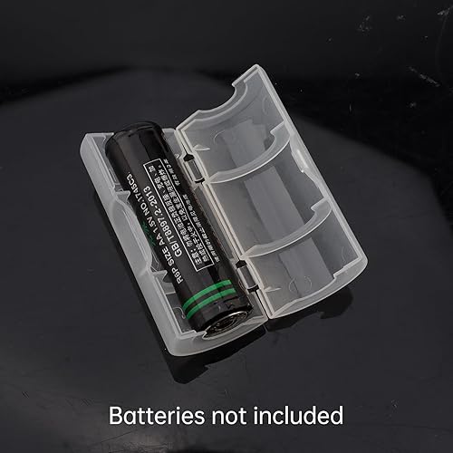 Miniatura 6 de OriGlam Convertidor de batería de tamaño AA a C, cajas de batería de la caja del soporte del adaptador de batería de 4pcs