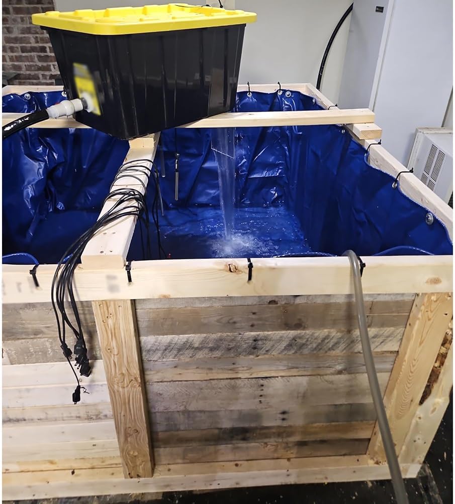 Large Foldable Fish Pond Liner 0.45mm PVC with Grommets, Ideal for Aquatic Rescue, Koi Swimming & Outdoor Water Storage, Pool Holding Tank for Garden Ponds