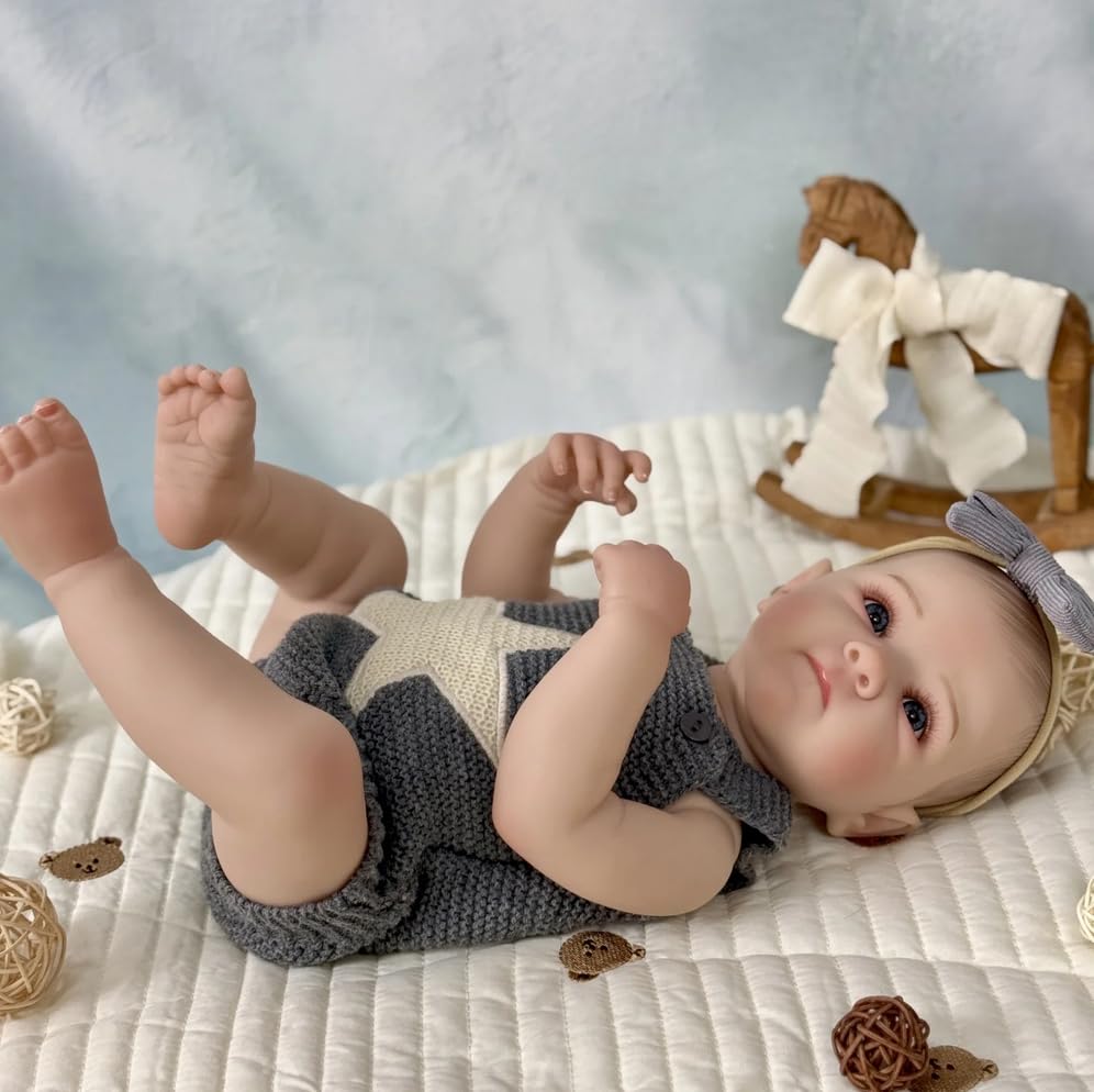 Realistyczne lalki Reborn Baby Dolls Girl silikonowe całe ciało realistyczna lalka noworodka można prać, miękkie winylowe lalki noworodka, chłopiec, prawdziwy rozmiar dziecka, anatomicznie