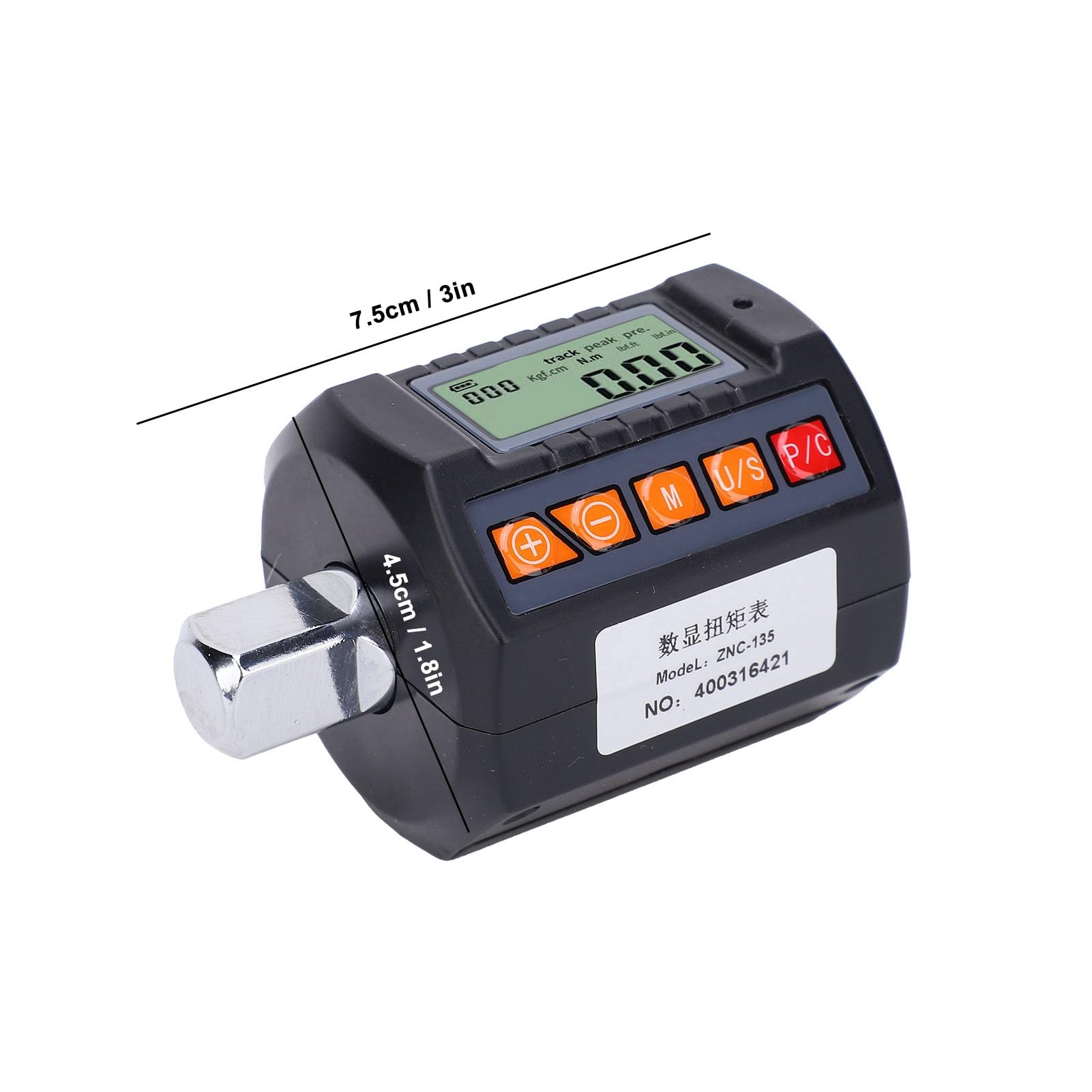 Mavaol Digital Wrench, Adjustable, Rotation Accuracy, Customizable Torsion Units, Compact Design, for Professionals and DIY Enthusiasts