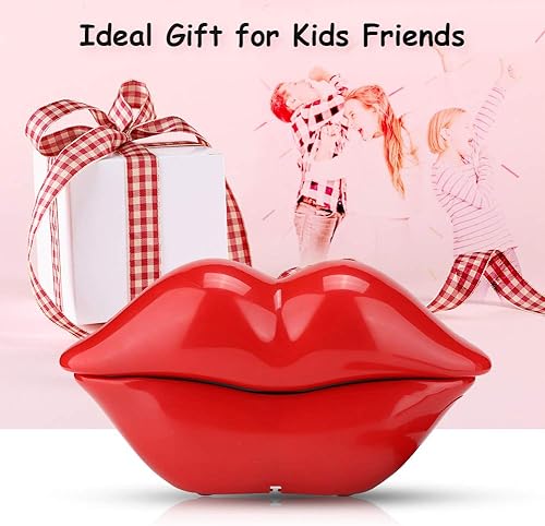 Miniatura 5 de Teléfono fijo con cable, teléfono multifuncional con forma de labio rojo, teléfono clásico antiguo retro para el hogar, hotel, oficina, decoración,