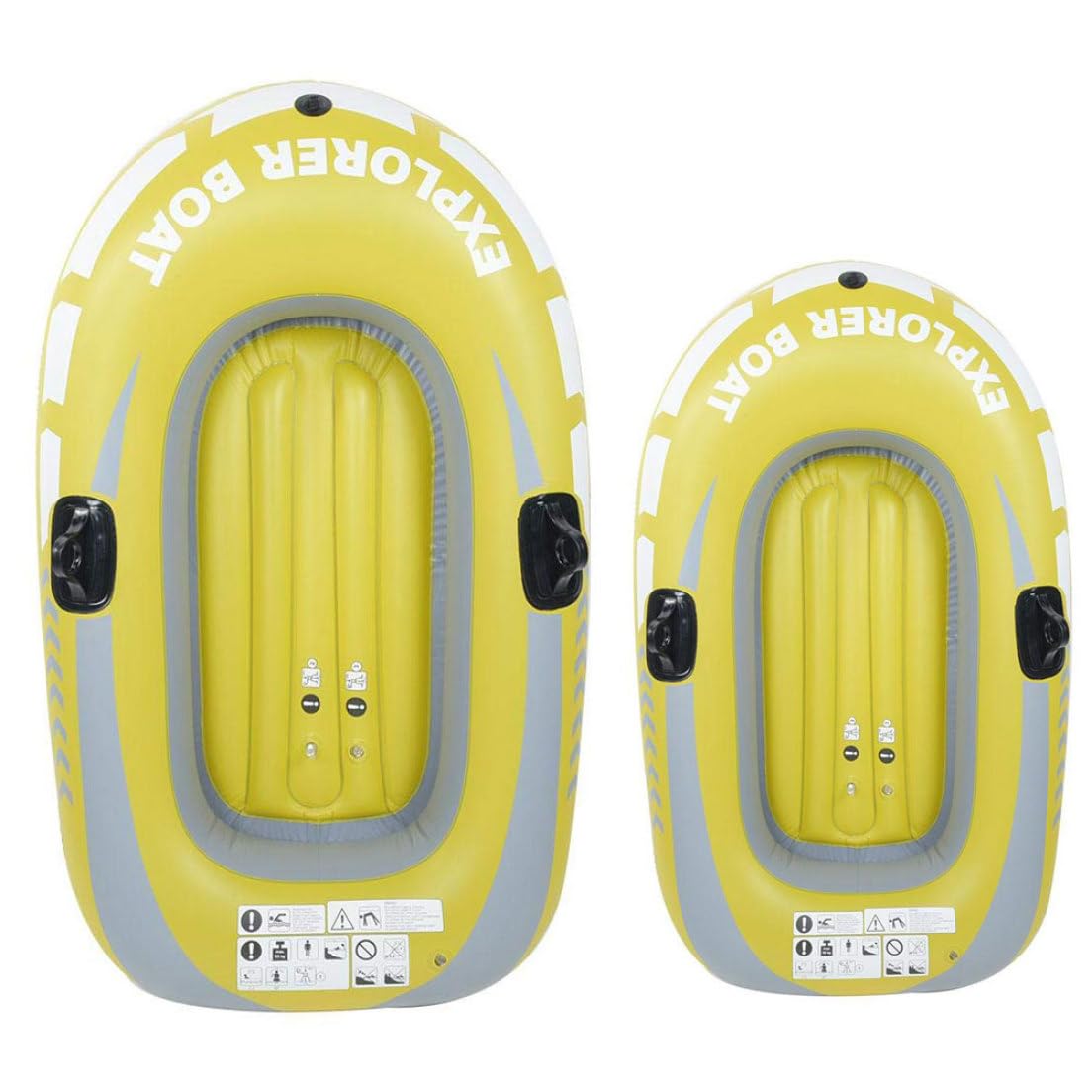 Barca Gonfiabile Set Barca Gonfiabile Barca Gonfiabile Set di canotti addensati per Bambini Giallo Una Persona
