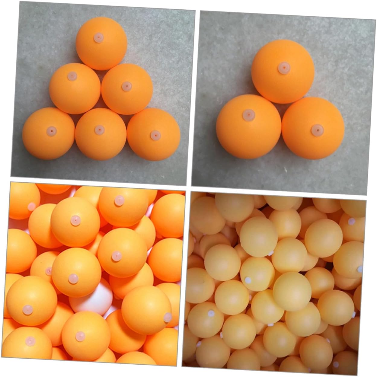 60pcs Table Tennis Practice Balls Plastic Pingpong Balls Abs Soft Shaft for Pong Game Improvement