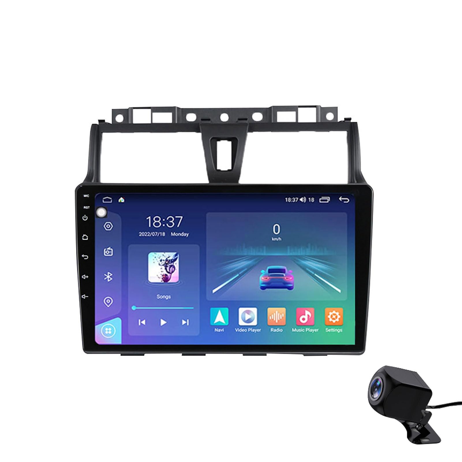 Radio de coche estéreo para Geely EC7: soluciona el aparcamiento con pantalla de 10"