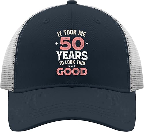 devor Sombrero de papá con texto en inglés It Took Me 50 Years to Look This Good Dad, gorro divertido para mujer