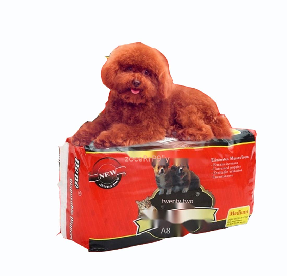 Suministros para Mascotas Pañales Desechables de 10 Hojas Espesar Agua Absorber Pañales para Mascotas para Perros Mujer Perro Incontinencia Pantalones