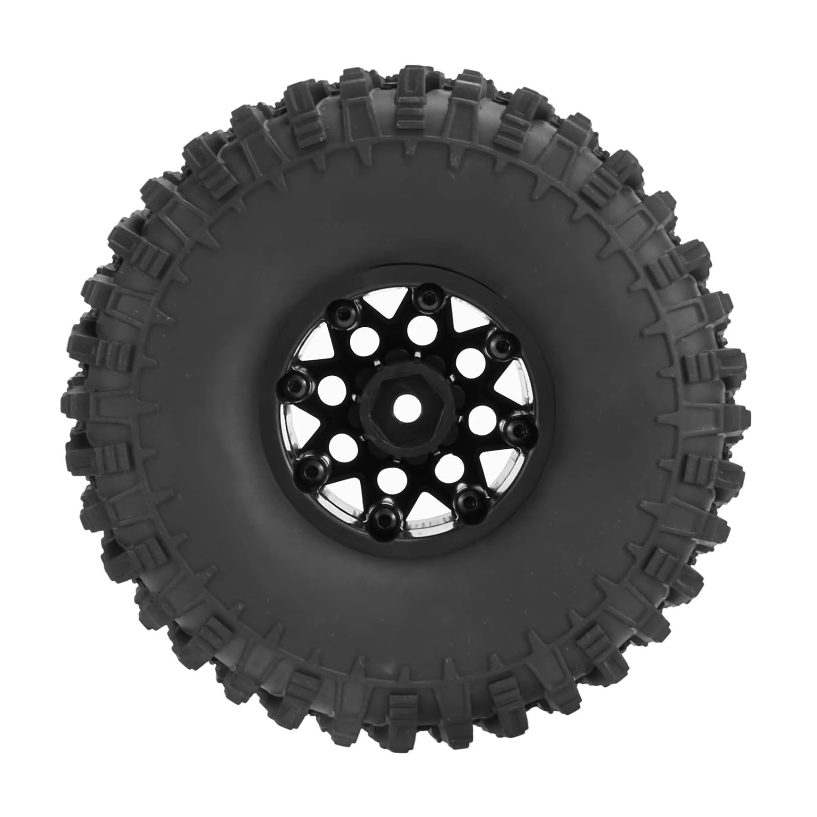 Compatibile Con Traxxas Per TRX4 Per Axial Per SCX10 Per MST 1/10 RC Ricambi Auto Accessori 120mm 1.9 Beadlock Wheel Rim Set Di Pneumatici Rc Car Pneumatici