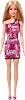 Barbie Removable, one-shoulder, pink dress and plain blonde haired doll with logo printed shoes, HRH07