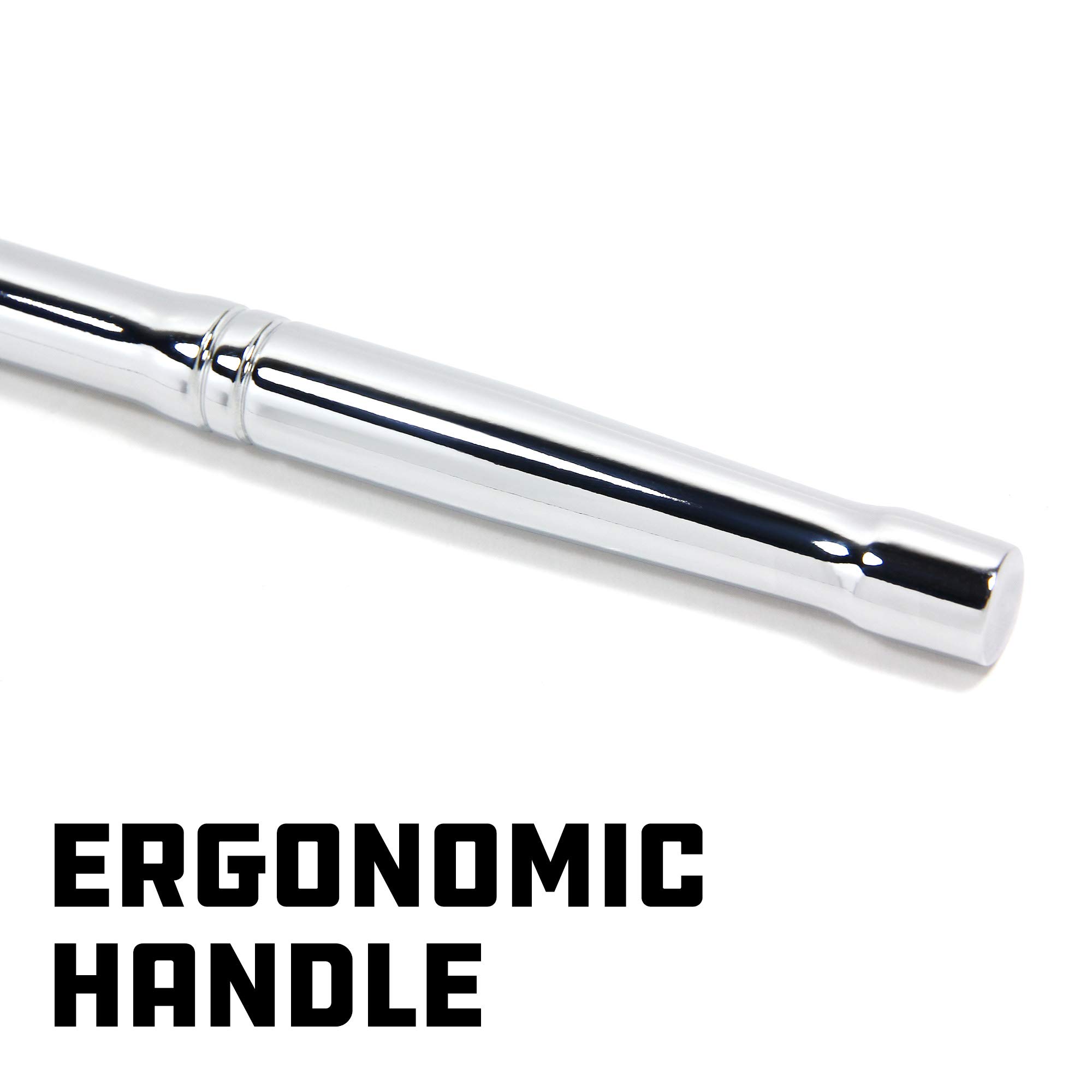 Powerbuilt Alltrade 642504 1/2" Dr. 12" Flex Handle, Silver - Image 4
