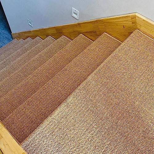 Alfombra para escalones de madera autoadhesiva, protector interior suave y extraíble 2