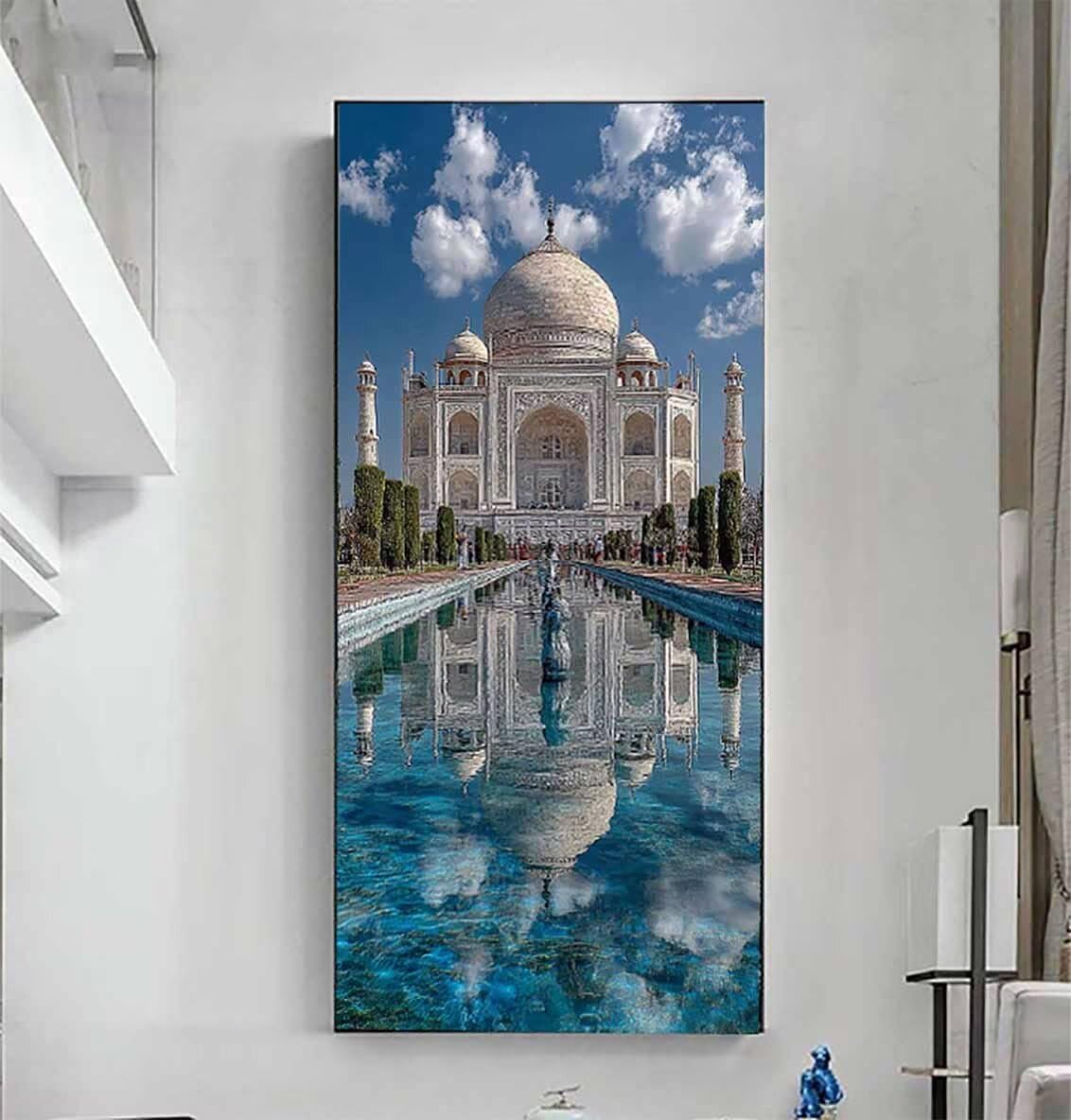 Zestawy artystyczne z motywem krajobrazu dla dorosłych, malarstwo diamentowe, architektura, kryształowe zestawy artystyczne, dla dorosłych, dzieci, DIY, 5D, kwadratowe, pełne wiercenie, klejnot