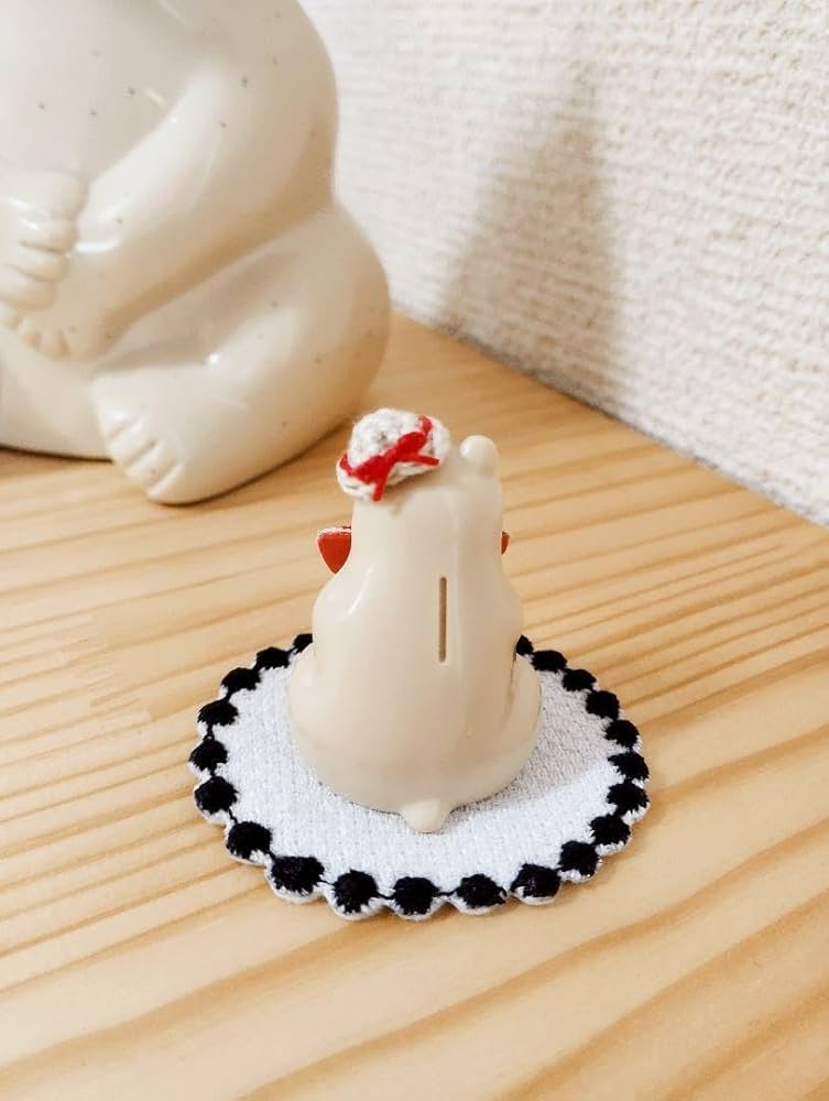 りんご　白くま貯金箱用　ミニしろくま(ガチャならぶんです。)用　小物セット Amazon.co.jp: 白くま貯金箱用 ミニしろくま(ガチャならぶんです。)用