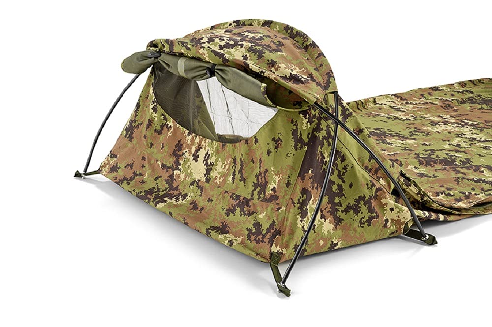 テント・タープ DEFCON 5 SINGLE BIVI TENT Amazon.com : Bivi Tent + Compression Bag Italian Camo Defcon 5 for