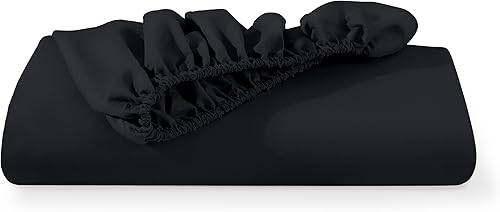 Miniatura 7 de Bare Home - Sábana bajera ajustable tamaño king, de microfibra 1800 muy suave, para colchones altos, duradera, color negro