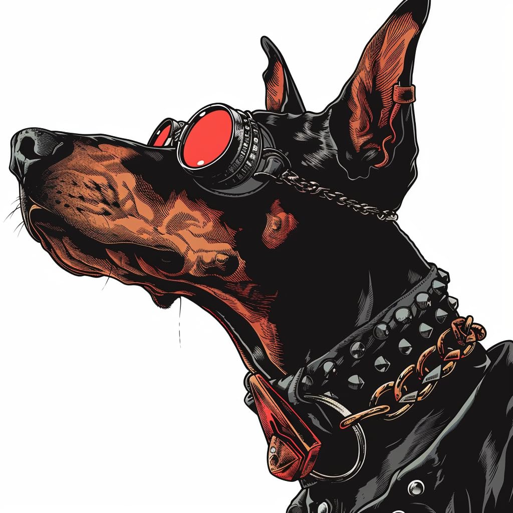 Amazon.com: Yoonek Graphics Sticker of a Doberman Pinscher Dog