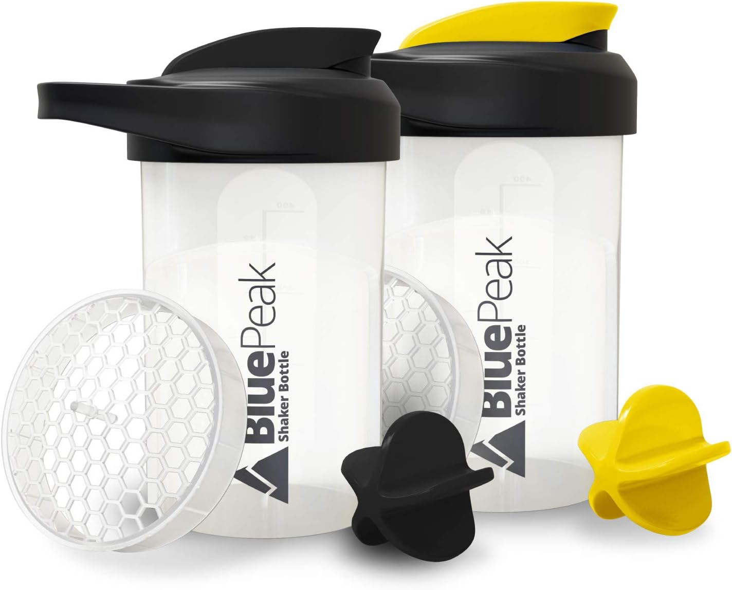 Buy BluePeak Protein Shaker Bottle 20 oz with Dual Mixing Technology