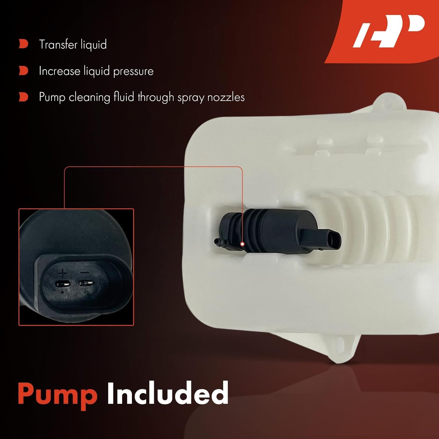 A-Premium 8L8Z17632A Windshield Washer Fluid Reservoir with (Cap/Washer Pump/Hose/Filler Neck/Bracket) Compatible with Select Ford Models - Focus 2008 2009 2010 2011