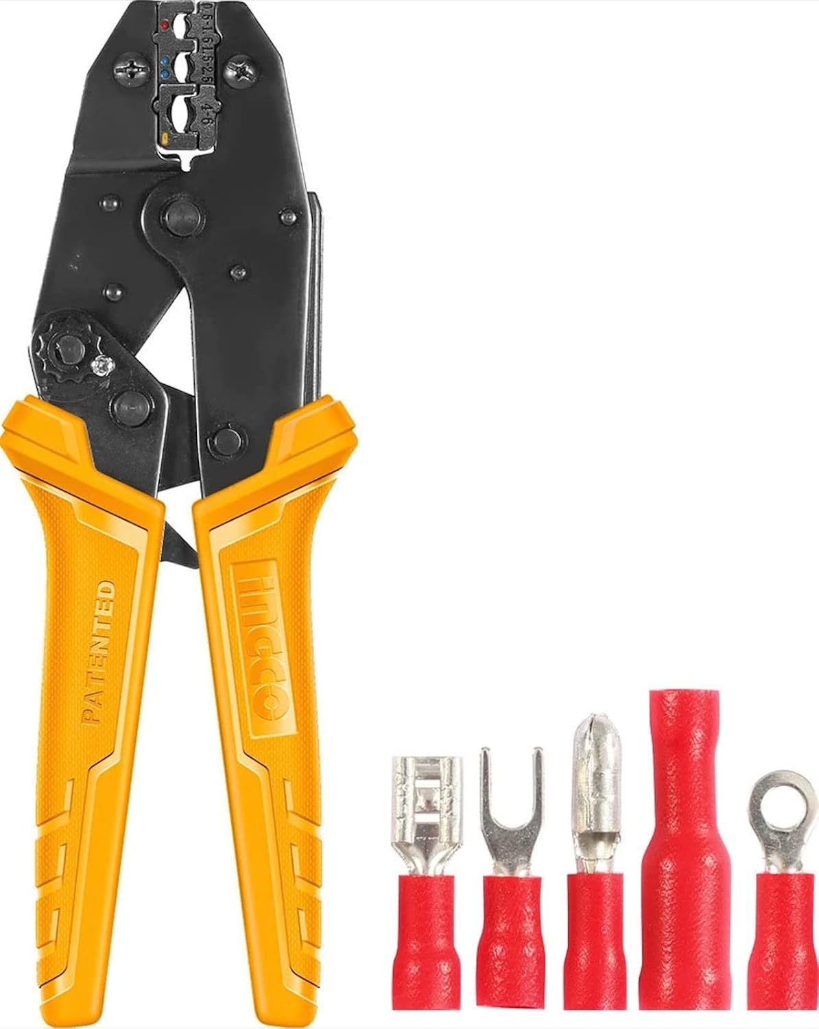 9" Ratchet Crimping Plier Crimping Tool For Insulated Electrical