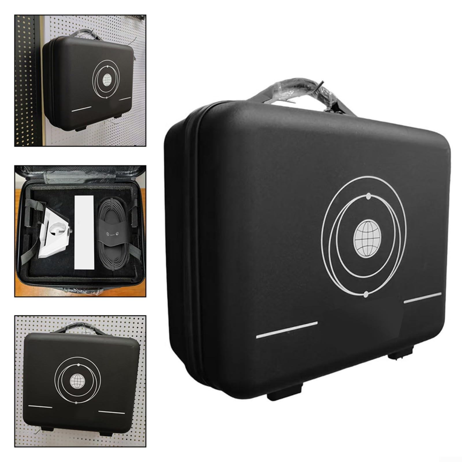 Reise-Tragetasche für Starlink Mini, Tragbare Reisehülle, Robuste Hartschale, Aufbewahrungs-Organizer-Tasche passt zu für Starlink Mini-Geschirr und Zubehör, 36 x 32 x 18 cm