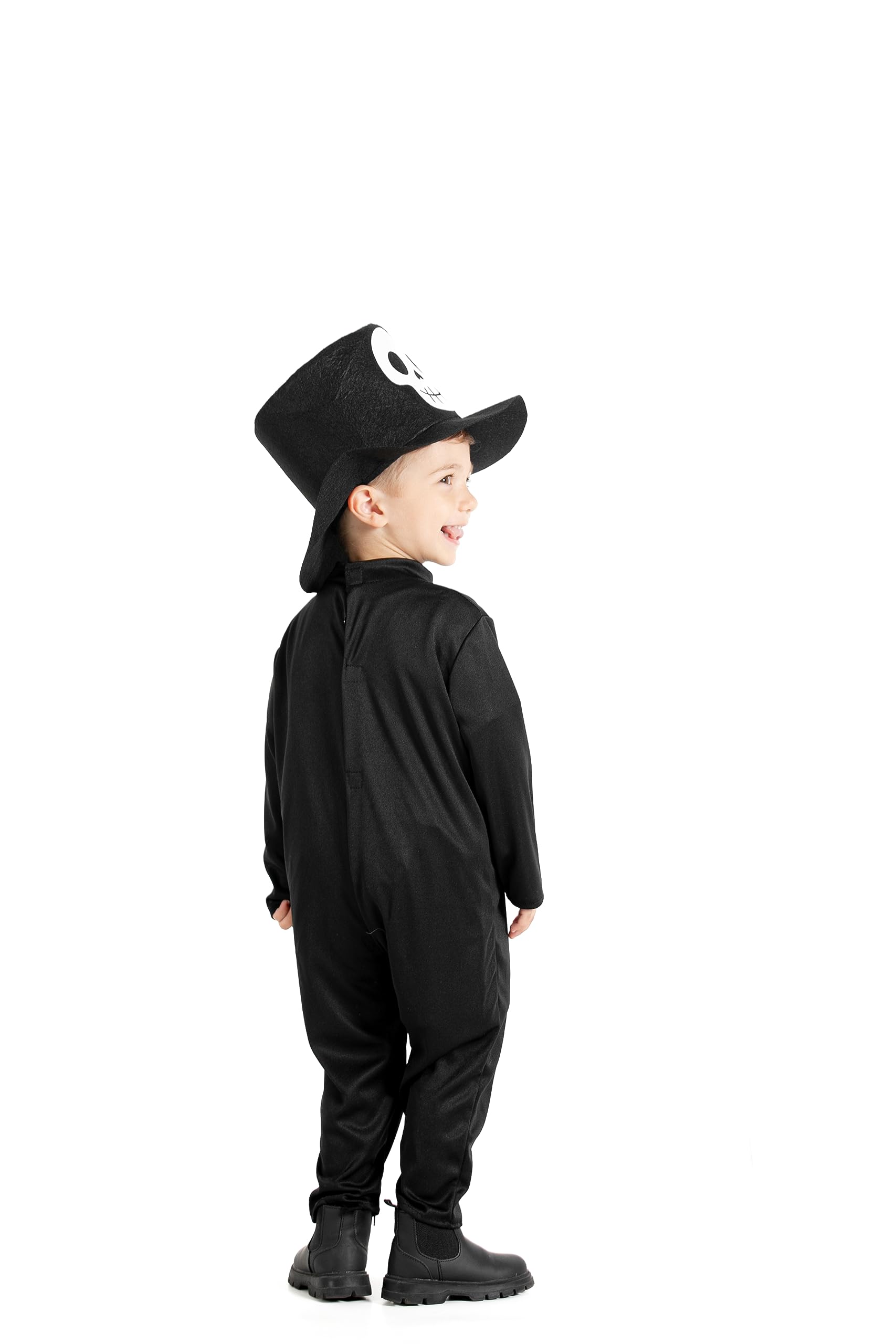 Ciao – Costume Squelette Unisex Enfant 3-4 Ans – Combinaison Halloween Avec Chapeau