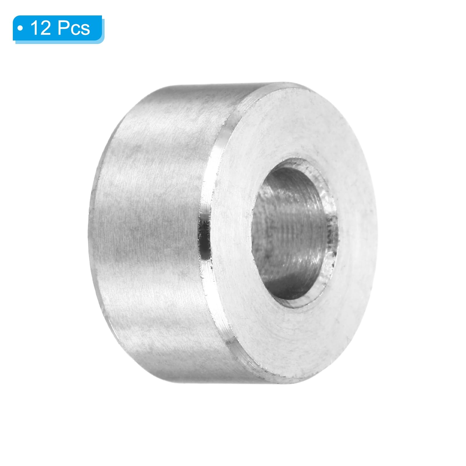 PATIKIL M6 Stainless Steel Spacers, 12Pcs Metal Spacer 6mm ID x 14mm OD x 7mm L Screw Standoff for 1/4" or M6 Screw - Image 3