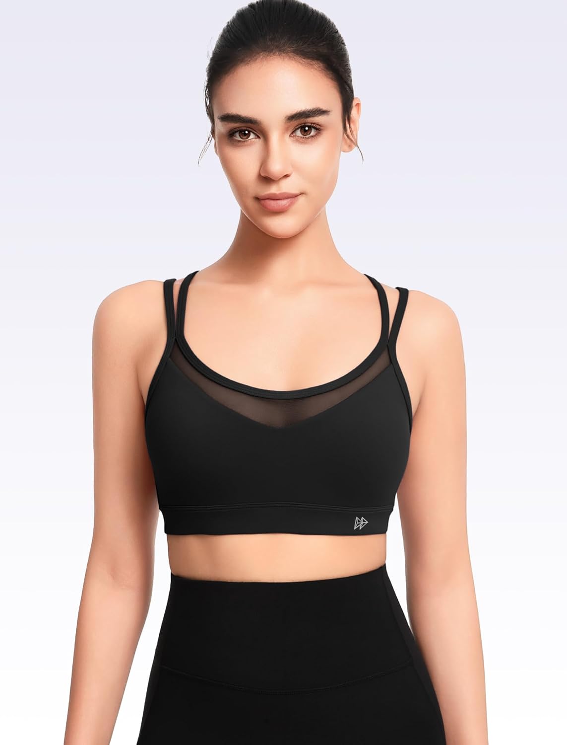 Yvette Sports Bra Lightweight Cloud Series for Women Mesh Splicing Style - Image 2