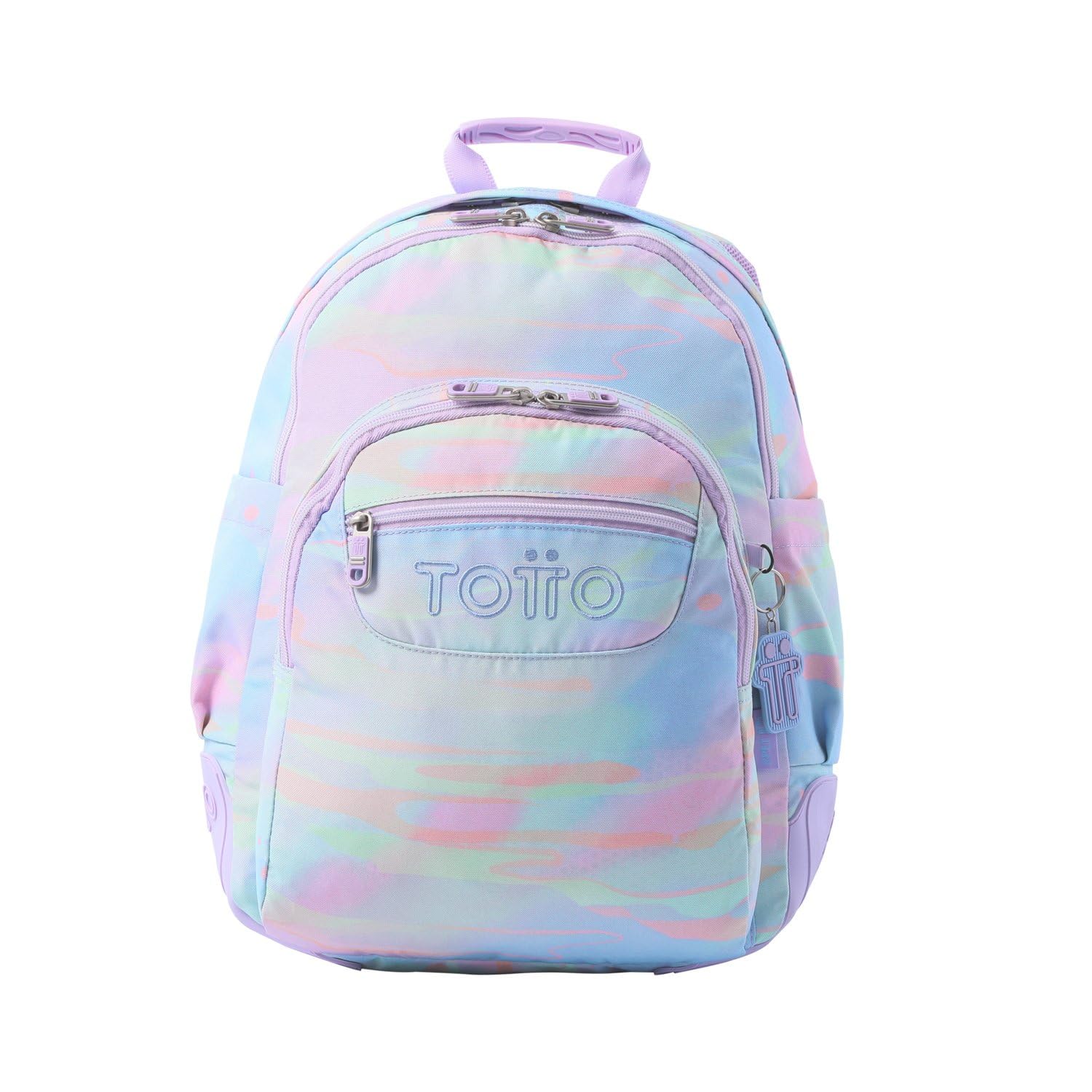 TOTTO Mochila Escolar Grande, Modelo Rayol, Capacidad 19 L, 3 Compartimentos, 2 Bolsillos Botella, Bolsillo para PC 14", Espaldar Ergonómico con Flujo de Aire, Correas en S, Estampado Luminia