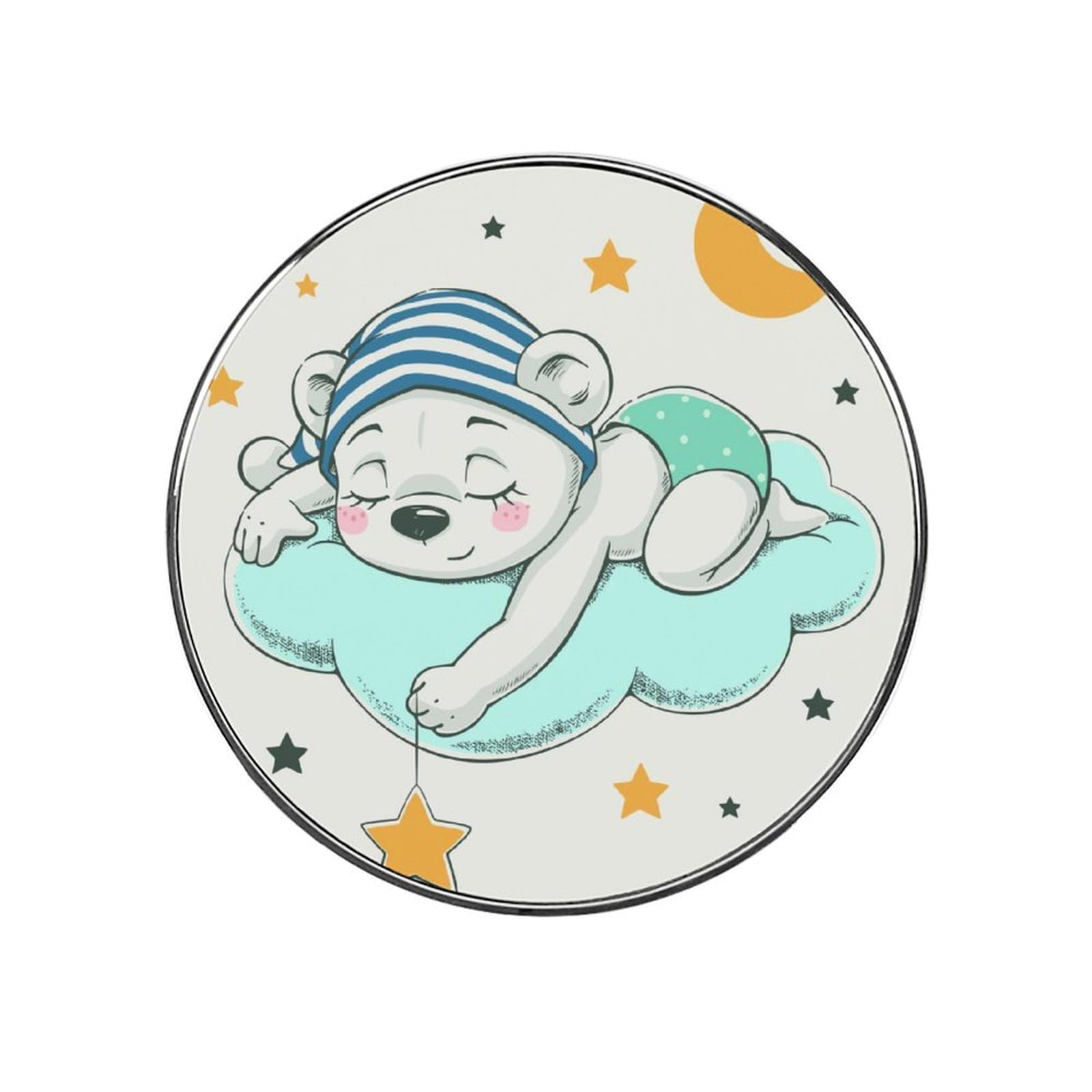 Cartoon Bear Alloy Fridge Magnet For Office Cabinet Refrigerator Whiteboard Photo
