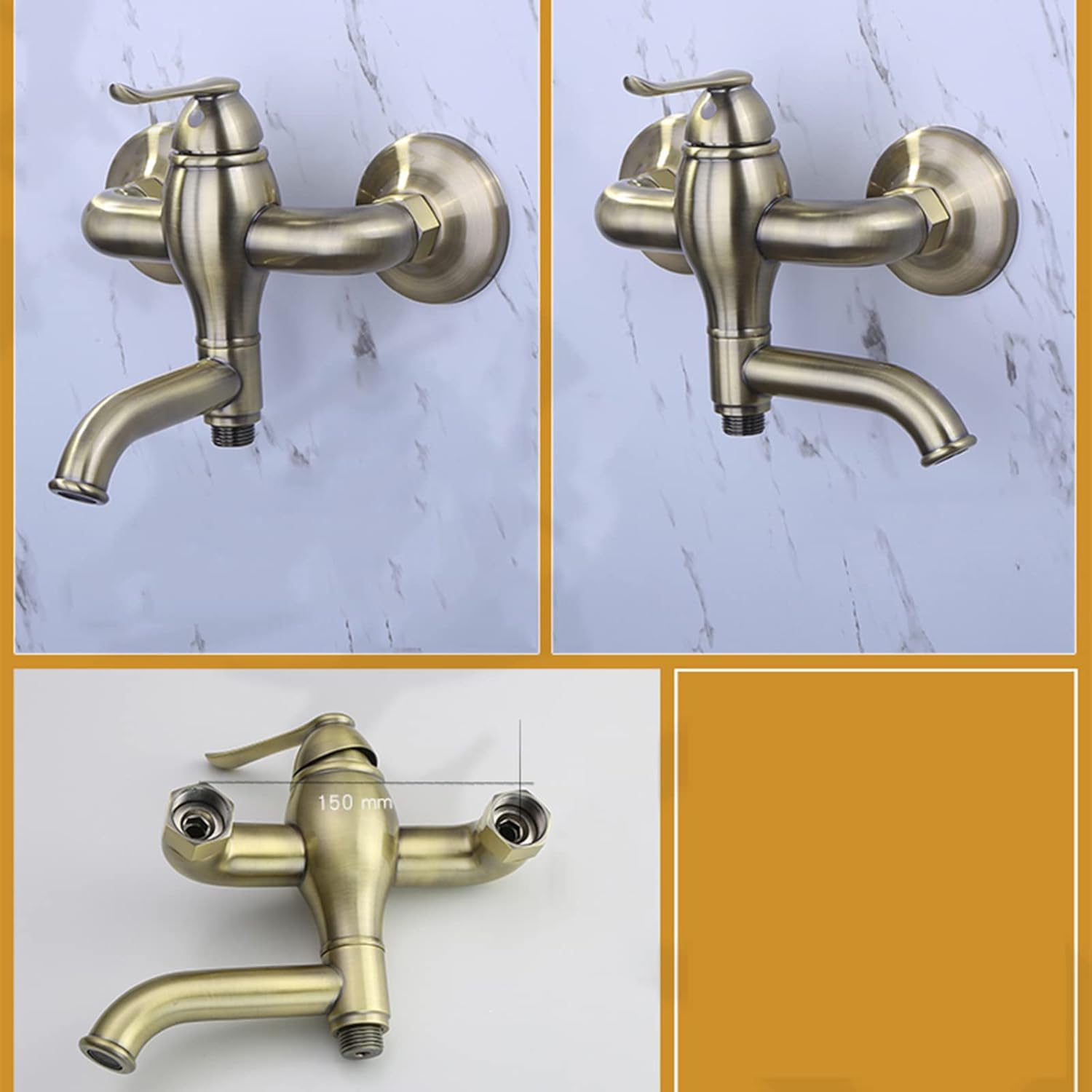 Toilet Shower Spray Mixer Set 青Brass色 Bidet Sprayer Kit for Toilet 360 with Swivel Outlet Bidet Attachment Faucet Sprayer Kit for Toilet,A (B)