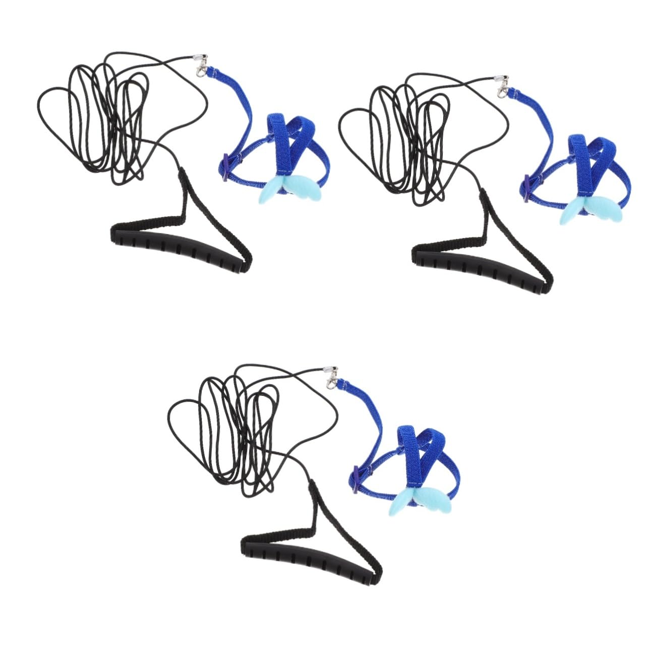 VANZACK 3pezzi Per Pappagalli Con Guinzaglio e Corda Elastico Set Di Addestramento Per Uccelli Accessorio Sicuro Per Portare Tuo Pappagallo Esterno Resistente e Leggero Per Attività All