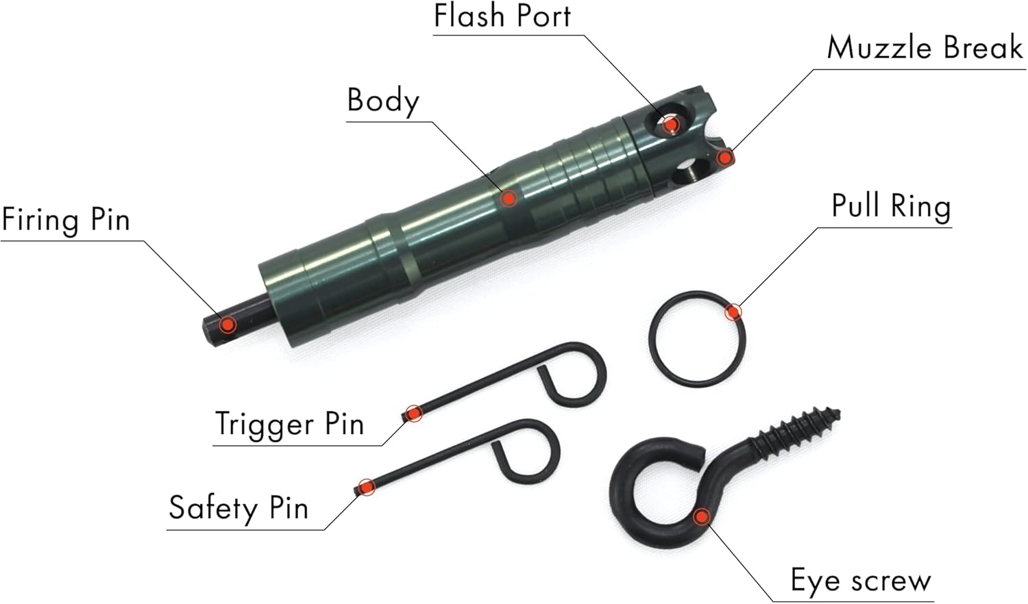 Fith Ops FithOps Camp Safe Full 209 Perimeter Trip Alarm Kit Black