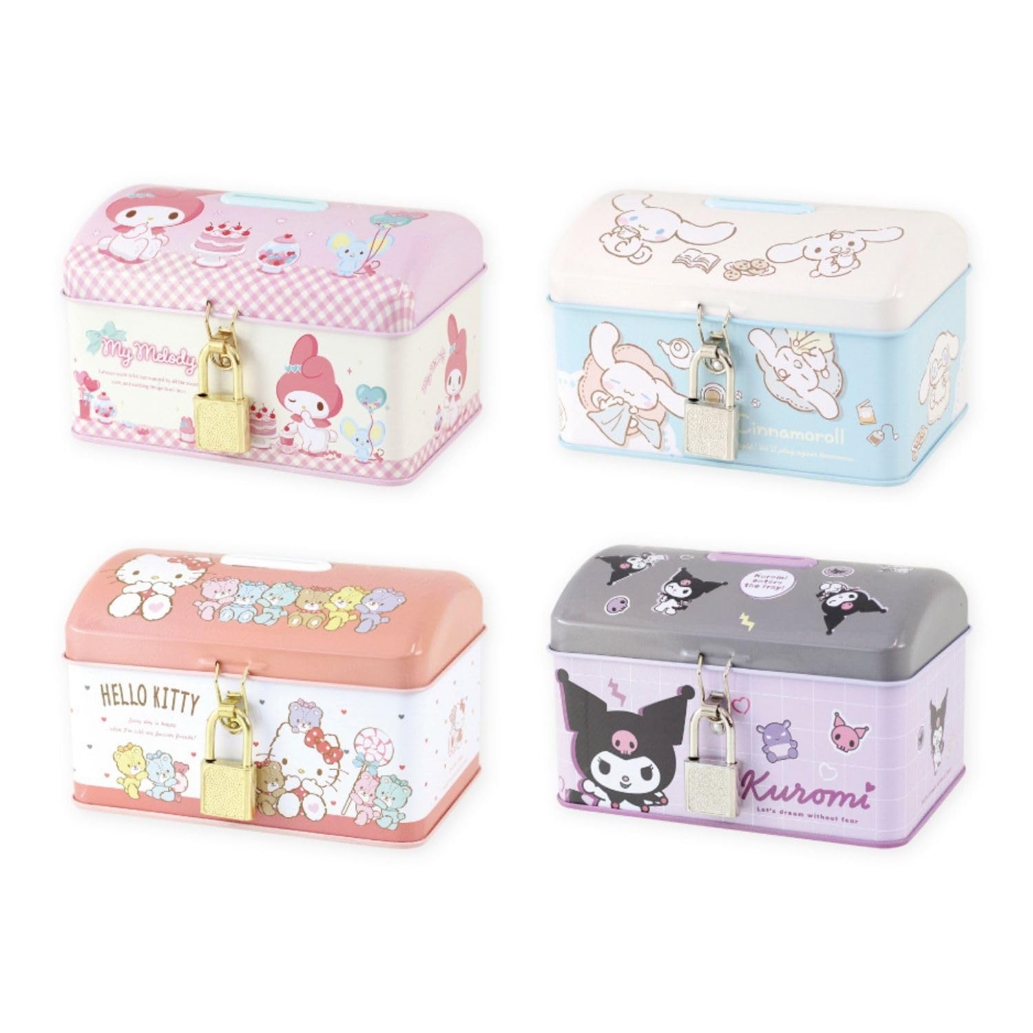 Amazon.co.jp: サンリオカギ付き缶バンク ガールズピンク／マイ