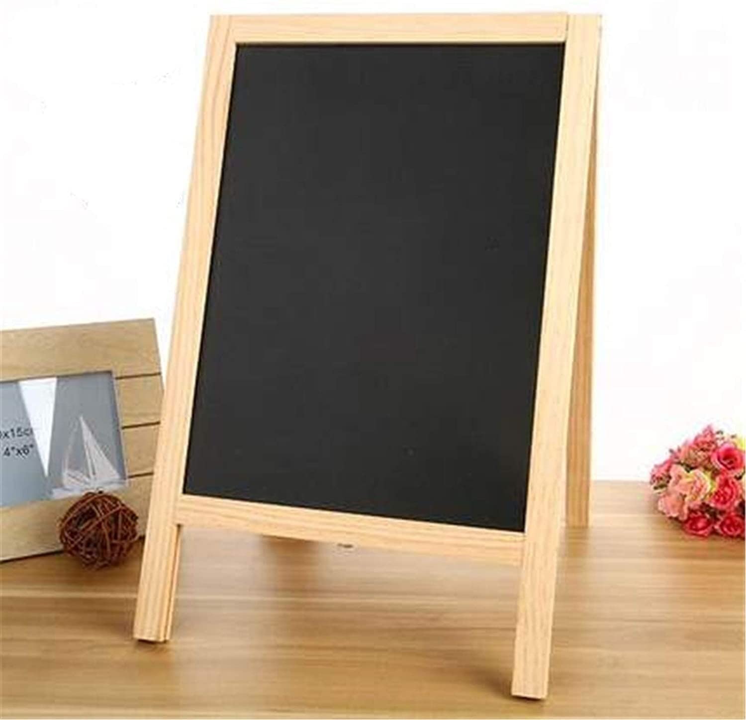 Pizarras Decorativas Pizarra de Doble Cara Pequeña encimera Pizarra Pizarra Tablero de Mensajes for el mostrador de la Tienda Menú de la Pared de la Escuela de la Oficina al ai (Color : A, Siz