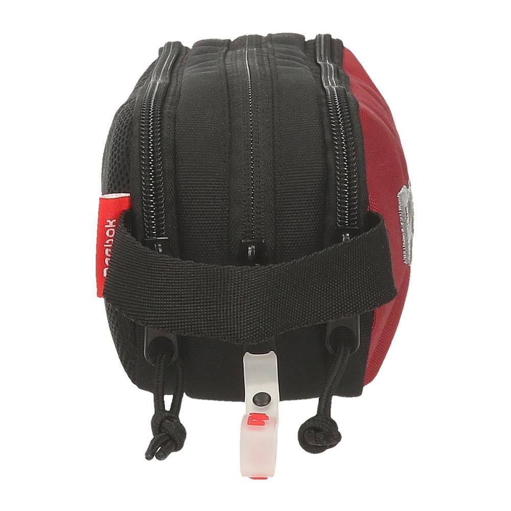 Reebok Portland Black Pencil Case, 3 Compartments, 22 x 10 x 9 cm, Polyester - Image 2