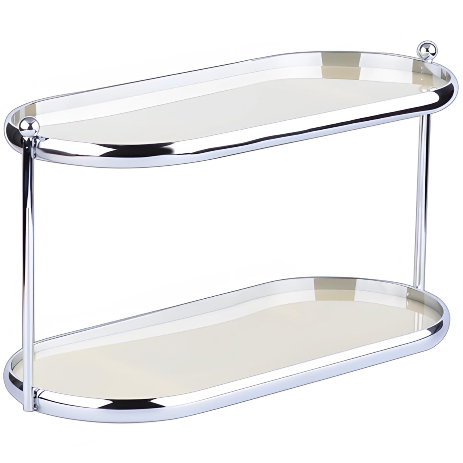 Generisch 2-stufiger Parfüm-Organizer mit Metallrahmen, transparente Acrylablagen, stilvoller Parfümständer, Halter für Schminktisch und Schlafzimmerkommode, praktisch für Parfümflaschen und Kosmetik