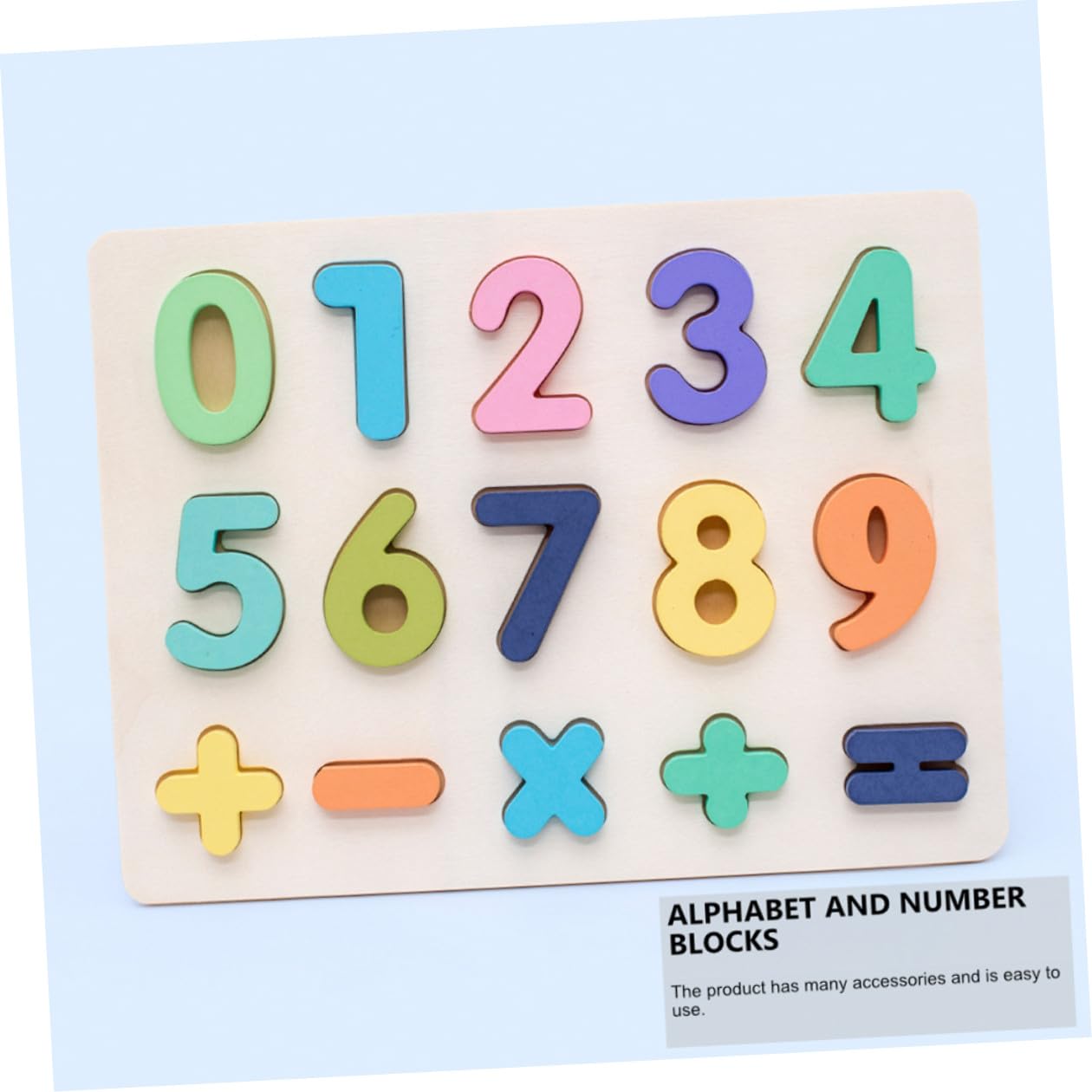 ORFOFE Puzzle Educativi in Legno da 4 Elementi per Ragazzo Ragazza Decorazioni Scuola, Facile da Usare e Sicuro senza Ferire le Mani, per L'apprendimento Precoce delle Lettere e Numeri