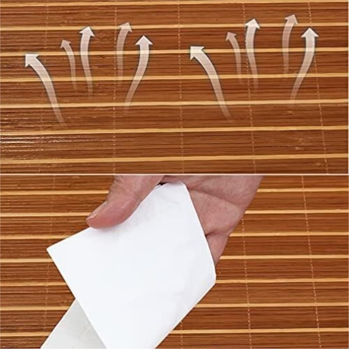 Cool Smooth Summer Sleeping Mat Bamboo Cooling Sleeping Pad Rattan Mattress Cool Pad for Home School Good Air Permeability(Size:100x190cm/39.4x75in), Brown