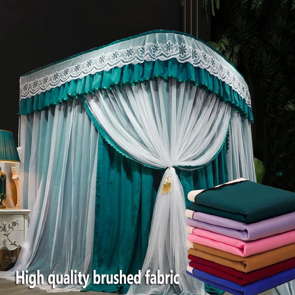 月印 本麻の蚊帳 4.5畳用 白×藍色グラデーション ヴィンテージ品