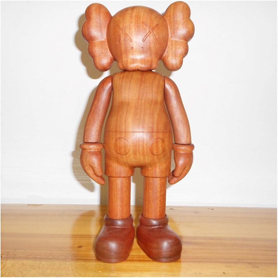 Beech Wood Red Wood Walnut Wood 11 inch KAWS X Karimoku BFF Dissected Companion Original Fake Art Toys Action Figure Figurine Plush Doll Toy Model Statue Accessories Collection Morden Gift