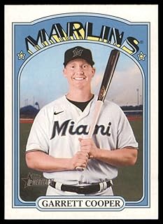 Baseball MLB 2021 Topps Heritage High Number #633 Garrett Cooper NM Near Mint Marlins