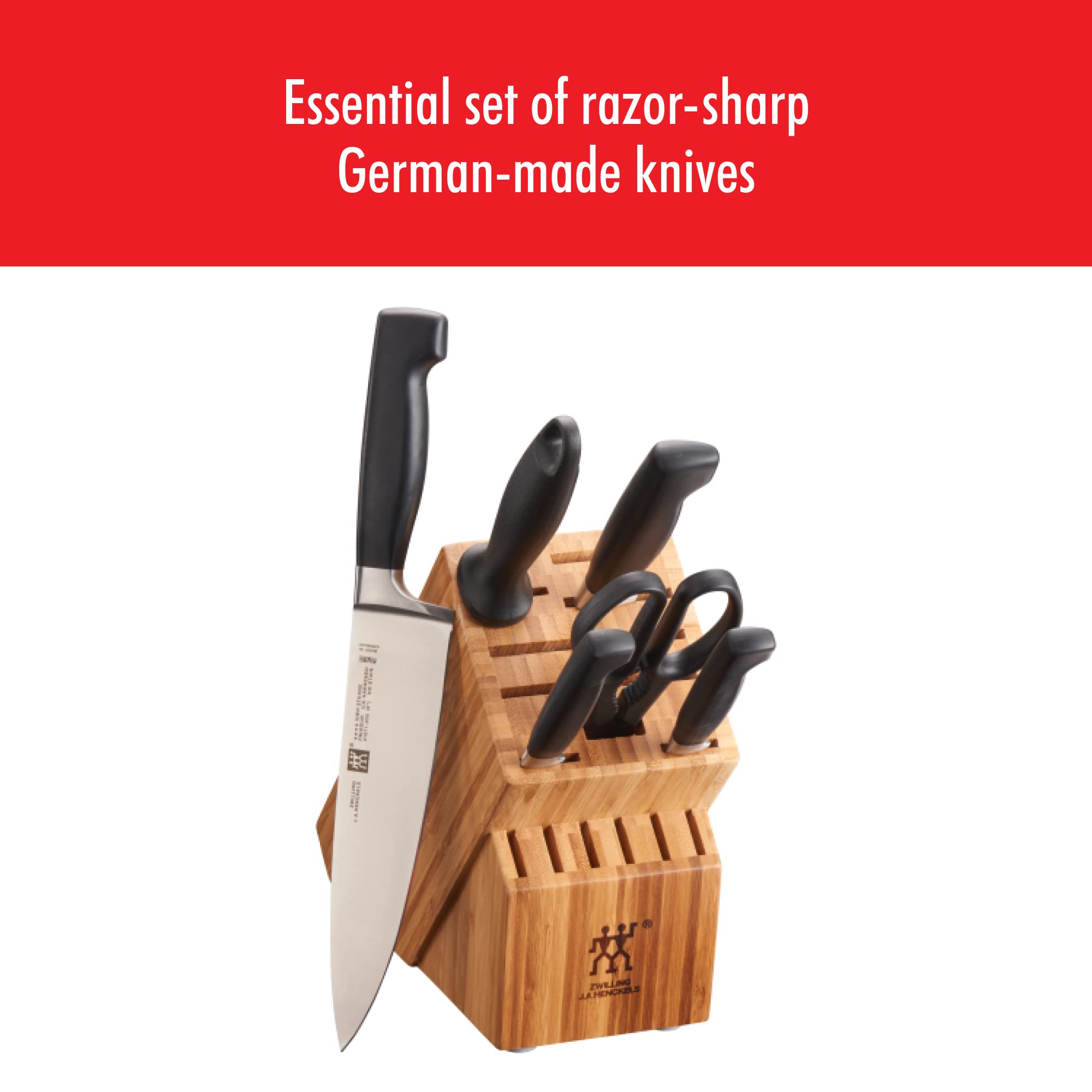 Amazon.com: Henckels Four Star - 7 PC Knife Block Set: Knives