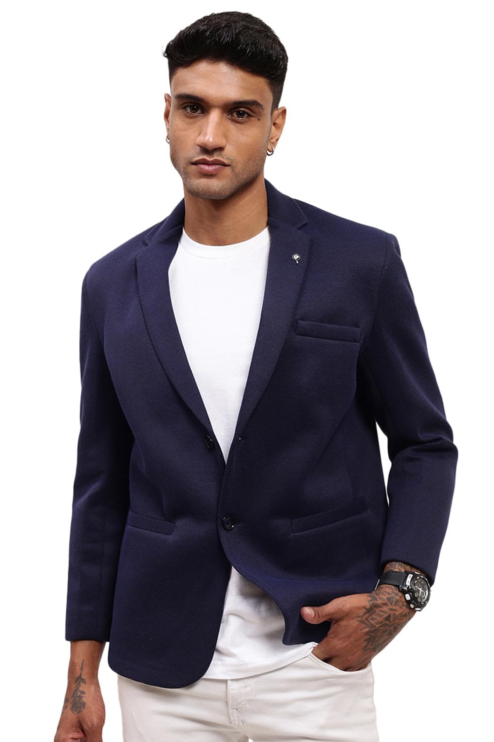 showoffff Men's Single Breasted Slim Casual Blazer-picture-39