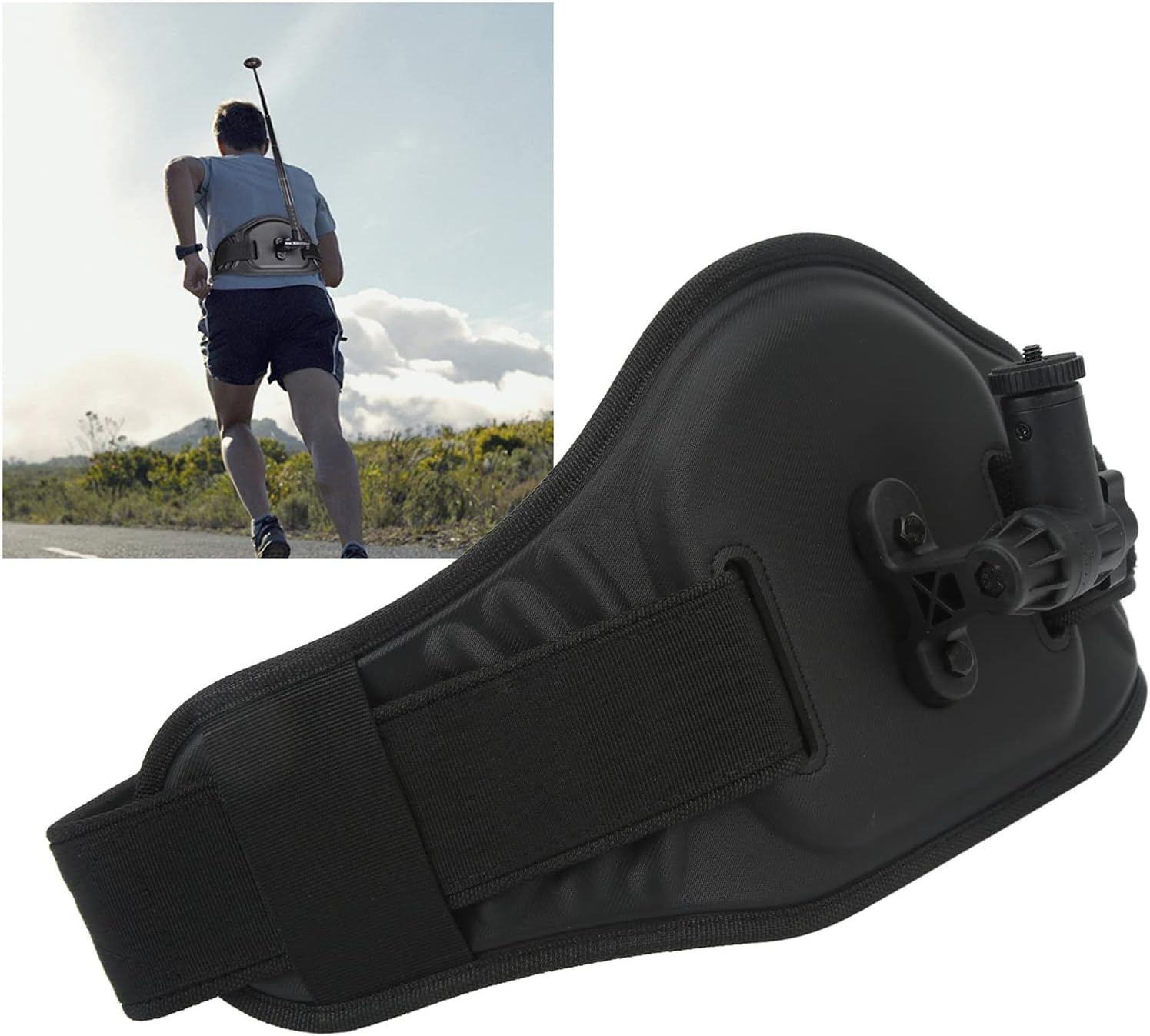 360 ONE X Panoramic Action Camera Waist Belt Mount Holder with Adjustable Hook, Weight Support for Single Handed Gimbal Stabilizer, Fixed Camera for Outdoor Sports Shooting - Image 4